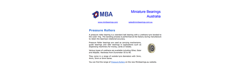 Pressure Rollers Information