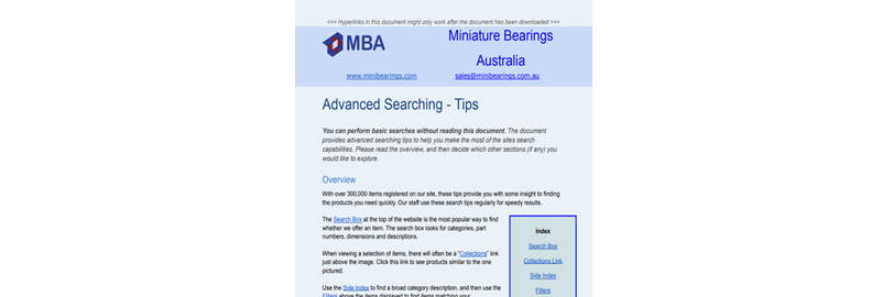 Advanced Searching Tips