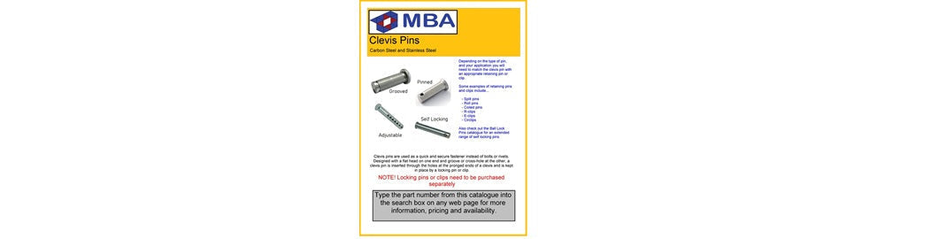 Free Clevis Pins Catalogue