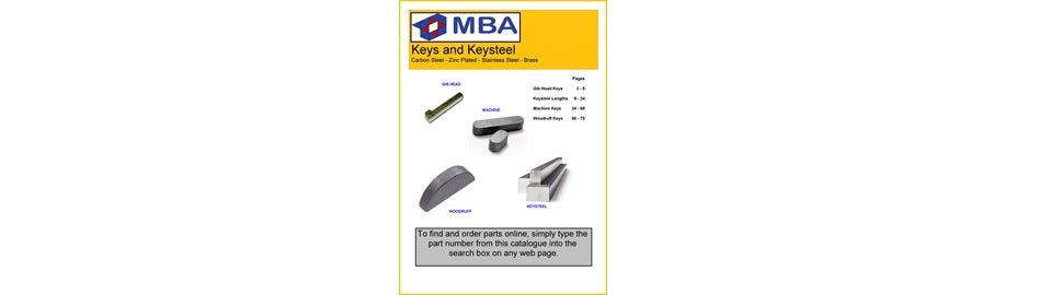 Free Keysteel & Machine Keys Catalogue