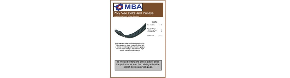 Free Poly-vee Belts and Pulleys Catalogue