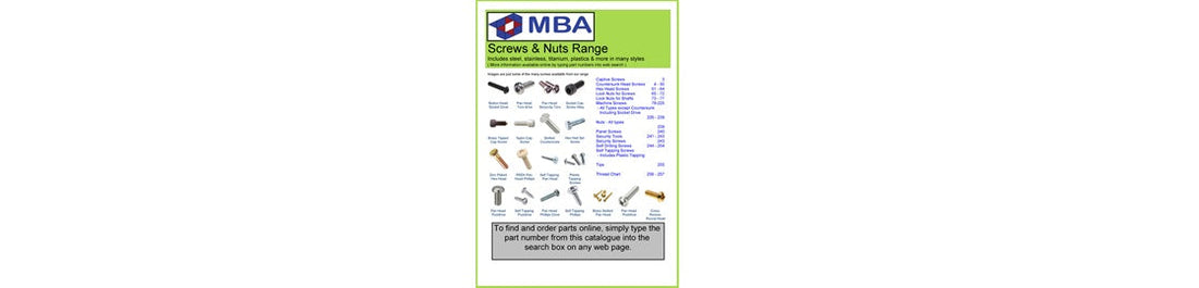 Free Screws Catalogue - Update