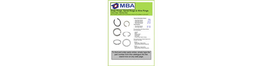 Free Snap Rings Catalogue
