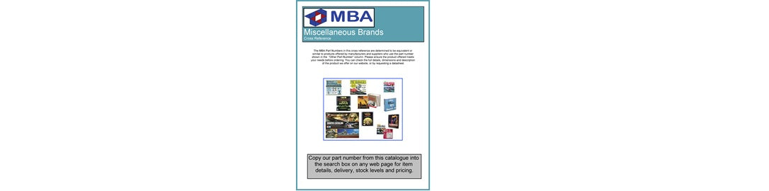 Free Cross Reference for Miscellaneous Brand Engineering Parts