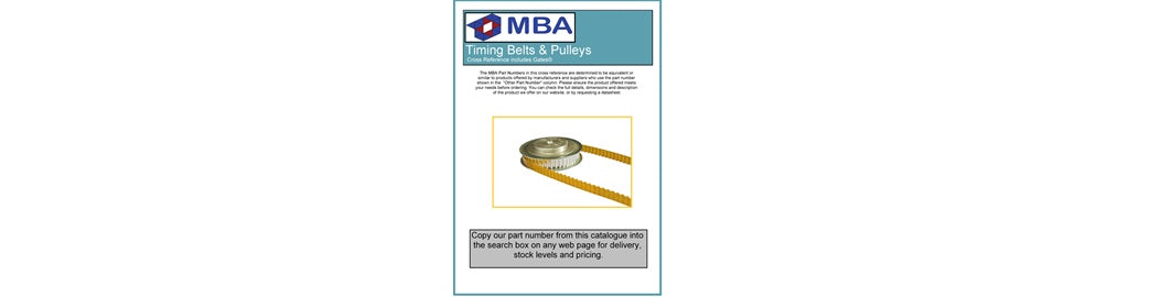 Free Cross Reference for Timing Belts & Pulleys