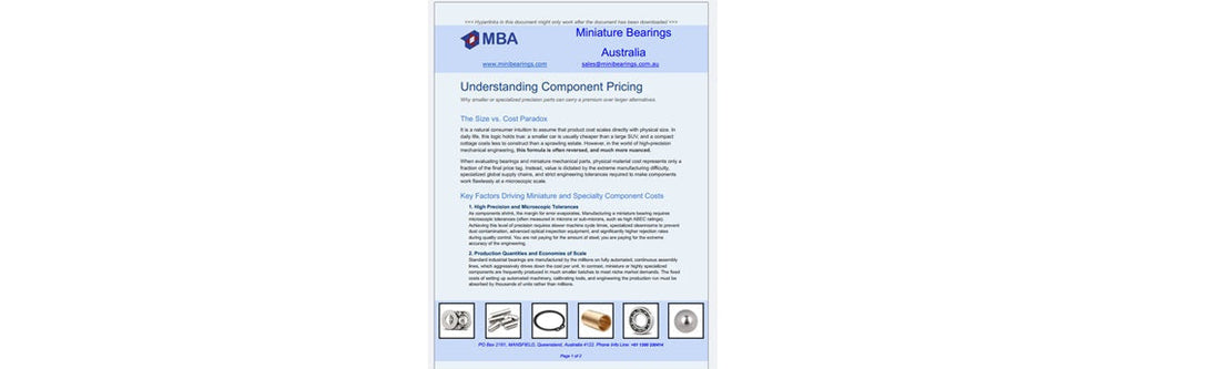 Understanding Component Pricing