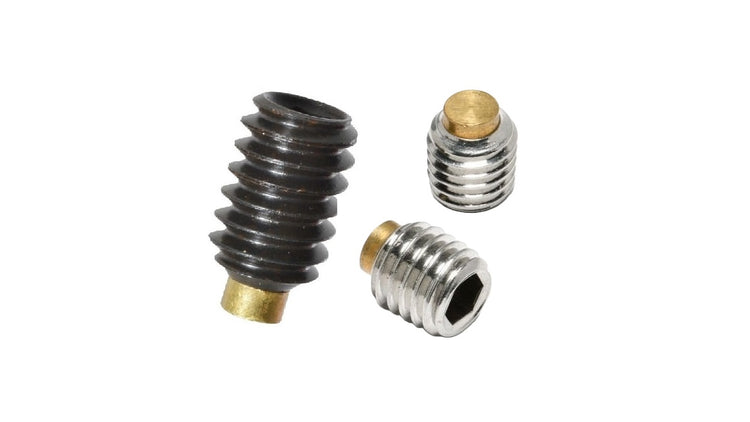 Socket Set Screws - Brass Tipped