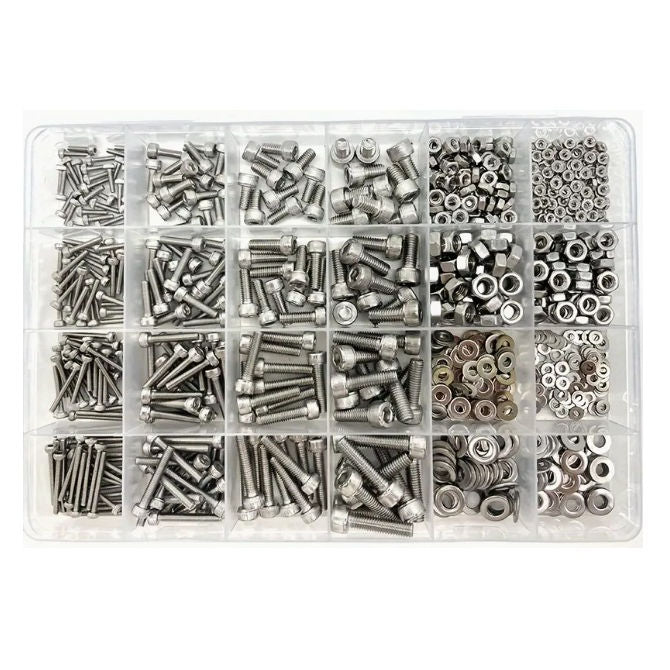 1063922 | AST-CAP-MS-880 (Each) --- Small Parts Assortment Kits - Selection Screws 880 - Metric Cap Screws, Washers and Nuts - Stainless Steel 304 Similar to A2, 18-8 HRB80