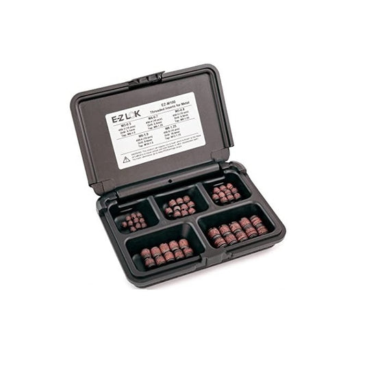 Assortments Thread Repair -  Steel Imperial - 10 off 10-24 UNC,10 off 1/4-20 UNC,10 off 5/16-18 UNC,10 off 5/8-16 UNC, 6 off 1/2-13 UNC - Steel Zinc Plated