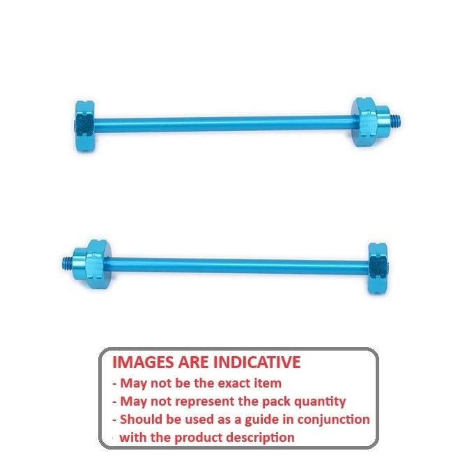 1225683 | AXLE-10-BL --- Accessories - Axle Blue 1/10 Scale