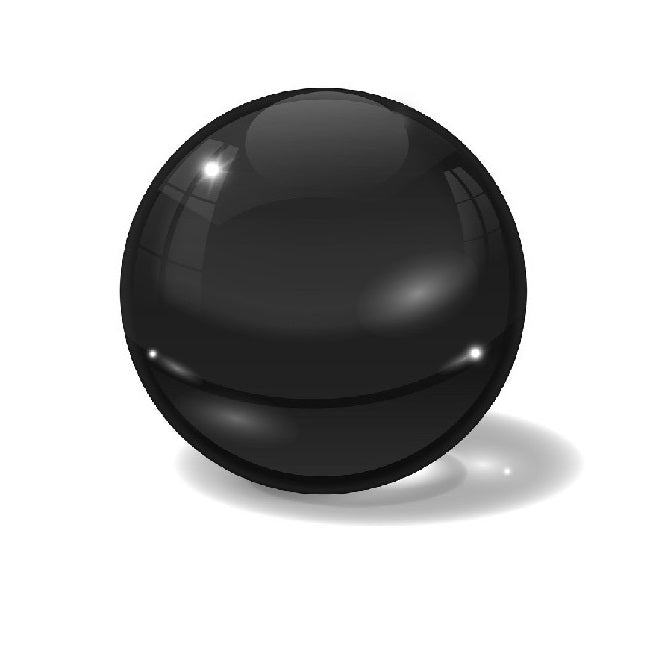 Glass Balls - 1 mm Black Glass - AFBMA Grade 25 Fused Silica Ball
