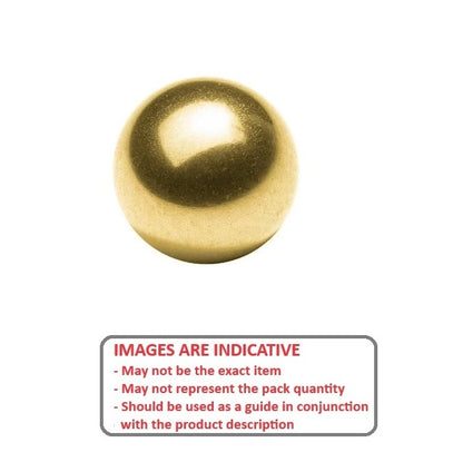 1078050 | BL-00794-BR-G500 (PK-10) --- Metallic Balls - 7.938 mm Brass - AFBMA Grade 500 Ball
