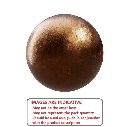 1069207 | BL-00635-PB-G1000 (Each) --- Metallic Balls - 6.35 mm Phosphor Bronze - AFBMA Grade 1000 Ball