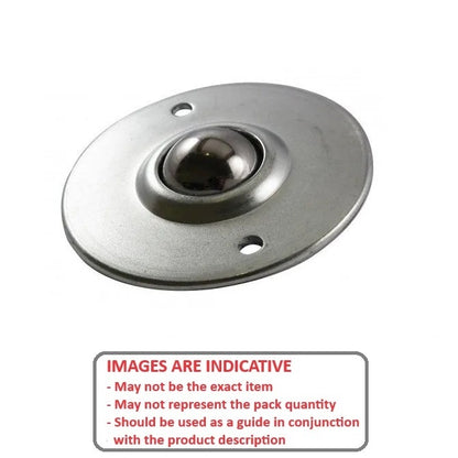 1164895 | BTU0060-010-F-SS-SL --- Flange Mount Ball Transfer Units - 54 kg x 12 mm x 46.5 mm