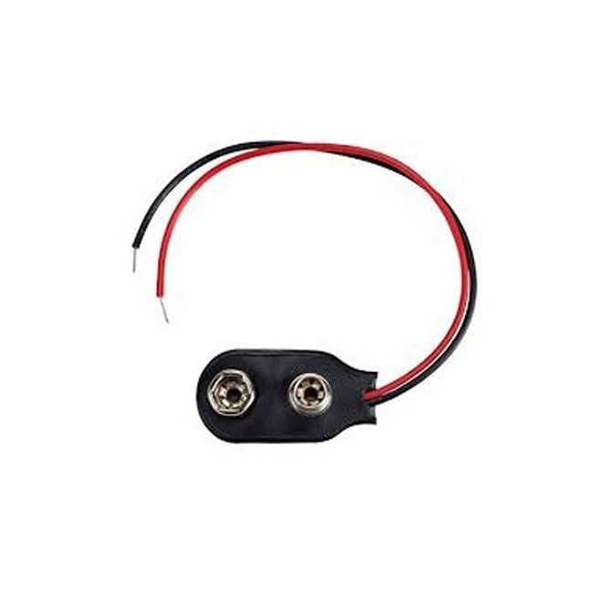 1000095 | BAT-HOL-9V-WS (PK-2) --- Holders Battery Accessories - 9V Snap On 9V Battery - - - Plastic