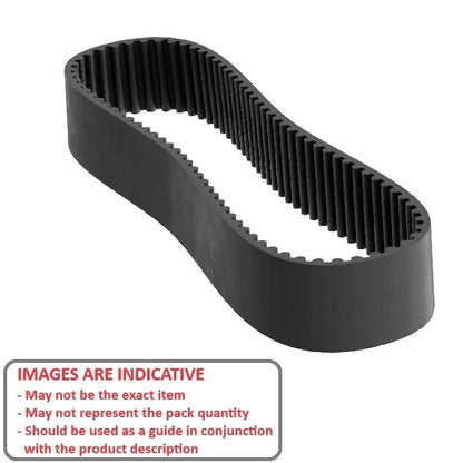 1191051 | B-050G-0105-0150-NFB (Each) --- Timing 5mm Pitch Belts - 105 tooth - 525x15 mm - Nylon Covered Neoprene Rubber with Fibreglass GT2 or Carbon Fibre GT3 Cords Belt