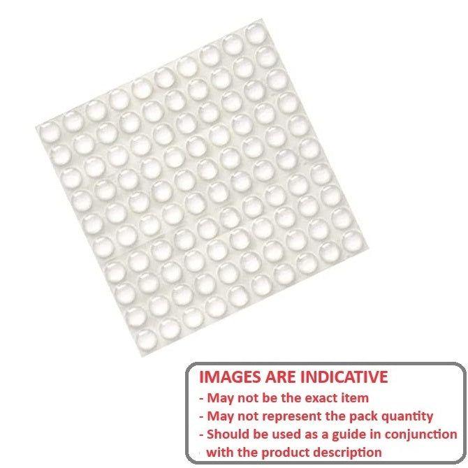 1231767 | RSB-20RS (Sheet) --- Polyurethane Self Adhesive Bumpers - Type Cylindrical 12.7x3.556 mm - Polyurethane Bumper