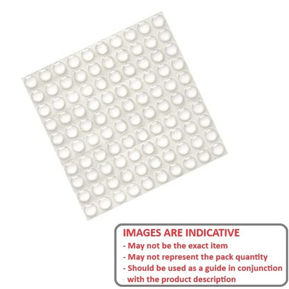 1231767 | RSB-20RS (Sheet) --- Polyurethane Self Adhesive Bumpers - Type Cylindrical 12.7x3.556 mm - Polyurethane Bumper