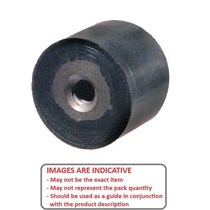 1120874 | AU-620RS --- Cylindrical Counterbored Bumpers - 19.05 mm x 19.05 mm x 6.35 mm