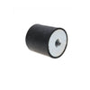 Bobbin Mounts - 20x20 mm - M6x1 - Natural Rubber