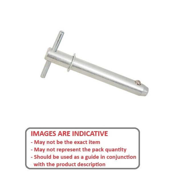 1073106 | BLP-064-0381-TSH-C (Each) --- Ball Lock Pins - 6.35x38.1 mm - Carbon Steel Shoulder Type Pin