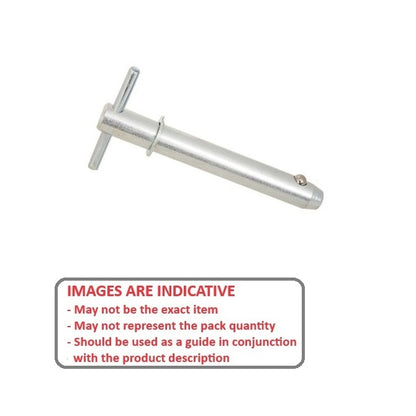 1073106 | BLP-064-0381-TSH-C (Each) --- Ball Lock Pins - 6.35x38.1 mm - Carbon Steel Shoulder Type Pin