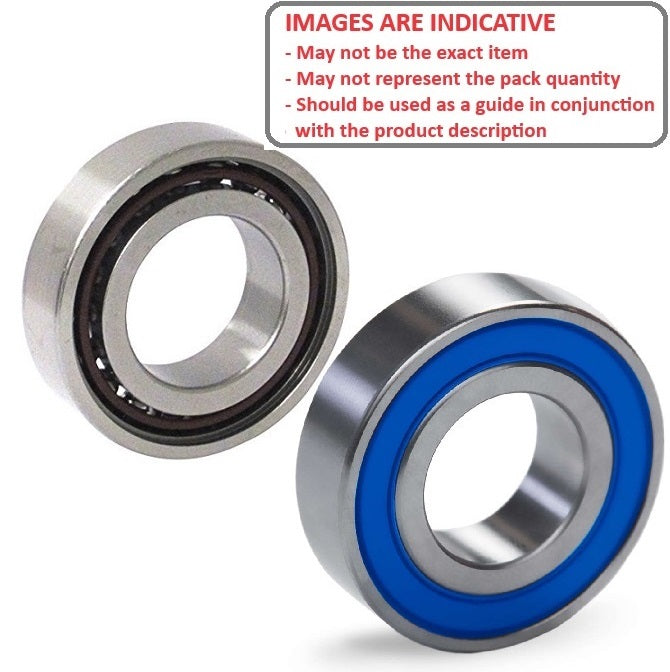 1075314 | 607-RB-MC45-T9H-AF12-E (PK-100) --- Single Row Ball Bearings - 7x19x6 mm Unflanged - Chrome Steel SAE 52100 - High Speed Polyamide Cage Bearing