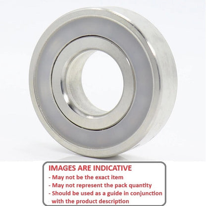 1080870 | S316-688A-2PE (Each) --- Single Row Ball Bearings - 8x16x5 mm Unflanged - Stainless Steel 316 Similar to A4, 18-10 Bearing