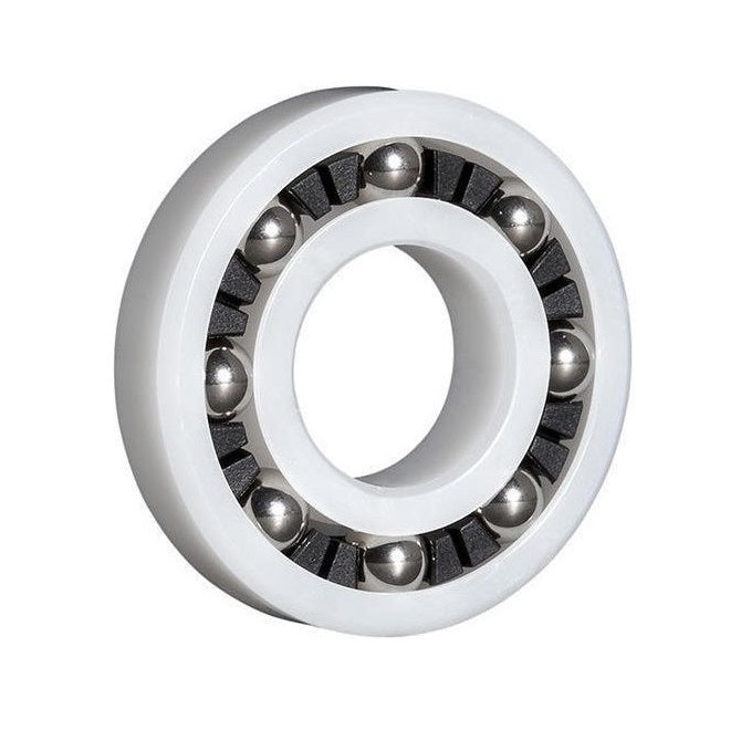 Plastic Bearings - 15x32x9 mm - Acetal with Stainless 316 Balls