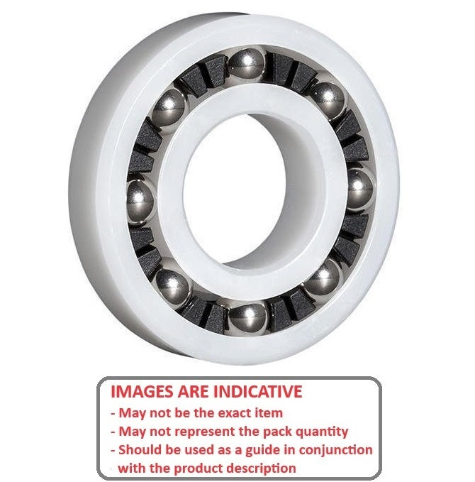 1088104 | P-R6A-AS6 --- Plastic Bearings - 9.525 mm x 22.225 mm x 7.142 mm