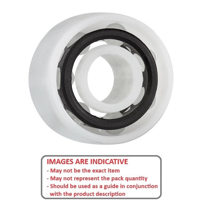 1092196 | P-5200-AGL (Each) --- Plastic Bearings - 10x30x14.28 mm - Acetal with Glass Balls Bearing