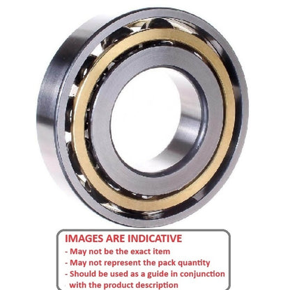 1142110 | 7306B (Each) --- Angular Contact Bearings - 30x72x19 mm Single Row Ball - Chrome Steel SAE 52100 Bearing