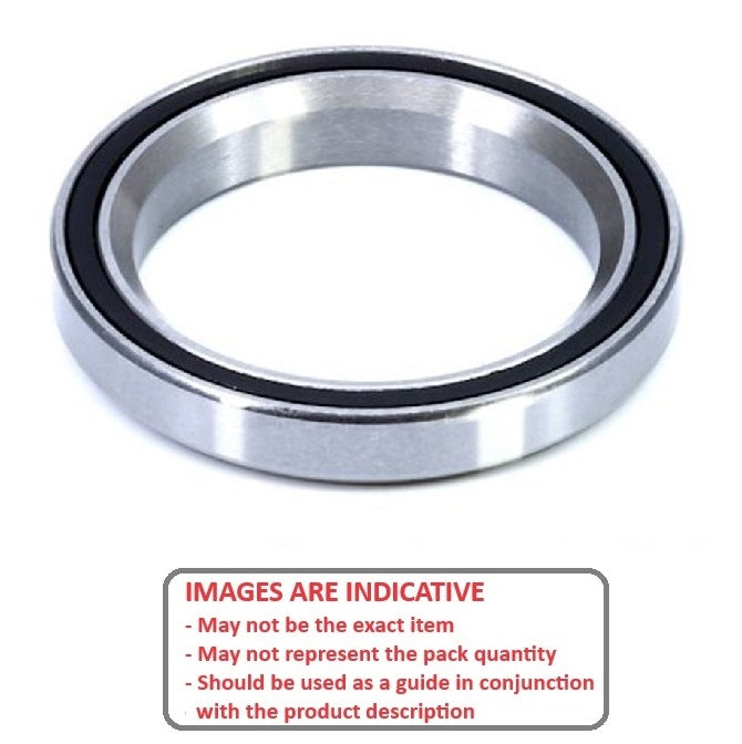 1142762 | MR418-3018-CEP-45-2RS-ECO (Each) --- Single Row Ball Bearings - 30.15x41.8x8 mm Chamfered Edges - Chrome Steel SAE 52100 Bearing