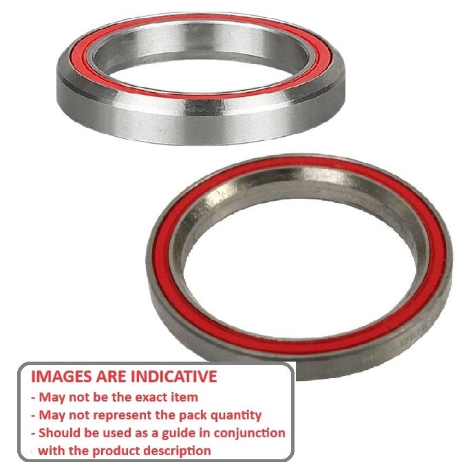 1143752 | MR410-3015A-CEP-45-2RR-ECO (Each) --- Single Row Ball Bearings - 30.15x41x6.5 mm Chamfered Edges - Chrome Steel SAE 52100 Bearing