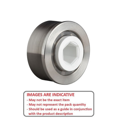 1116598 | CB-522-175H-18-6S (PK-25) --- Conveyor Bearings - 17.46x52.22x17.78 mm / 23.62 mm Single Row - Stainless Steel 316 Balls and Races Bearing