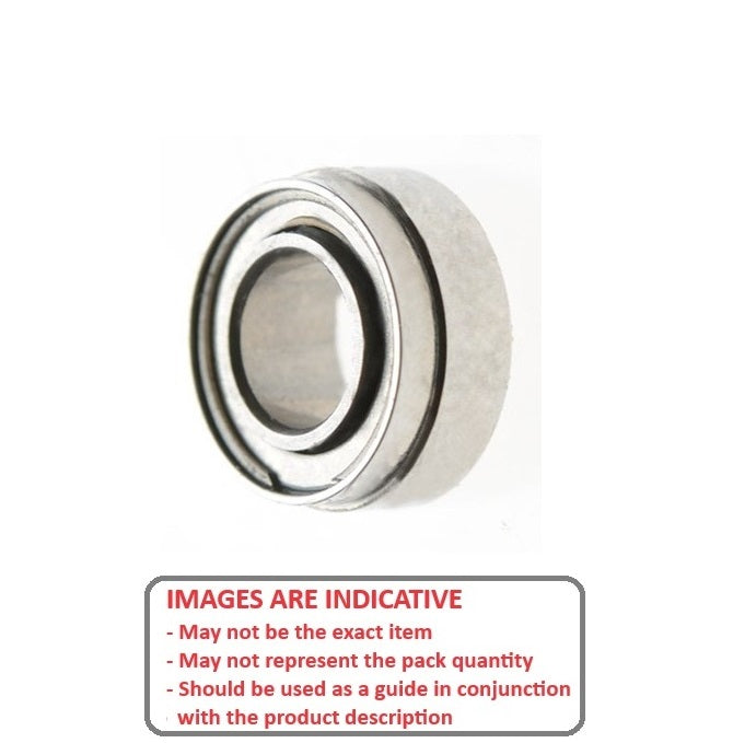 1047692 | SR144A-D27-CSN-ZS-KC-OPT (Each) --- Dental Applications Bearings - 3.175x6.35x2.779 mm - Stainless Steel AISI 440C - High Speed Phenolic Cage - Ceramic Balls - Dental Special Bearing