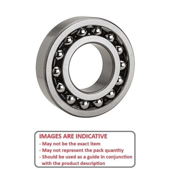 1154213 | 5208 (Each) --- Angular Contact Bearings - 40x80x30.2 mm Double Row Ball - Chrome Steel SAE 52100 Bearing