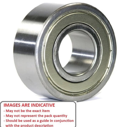 1167050 | 5211ZZ (Each) --- Angular Contact Bearings - 55x100x33.3 mm Double Row Ball - Chrome Steel SAE 52100 Bearing