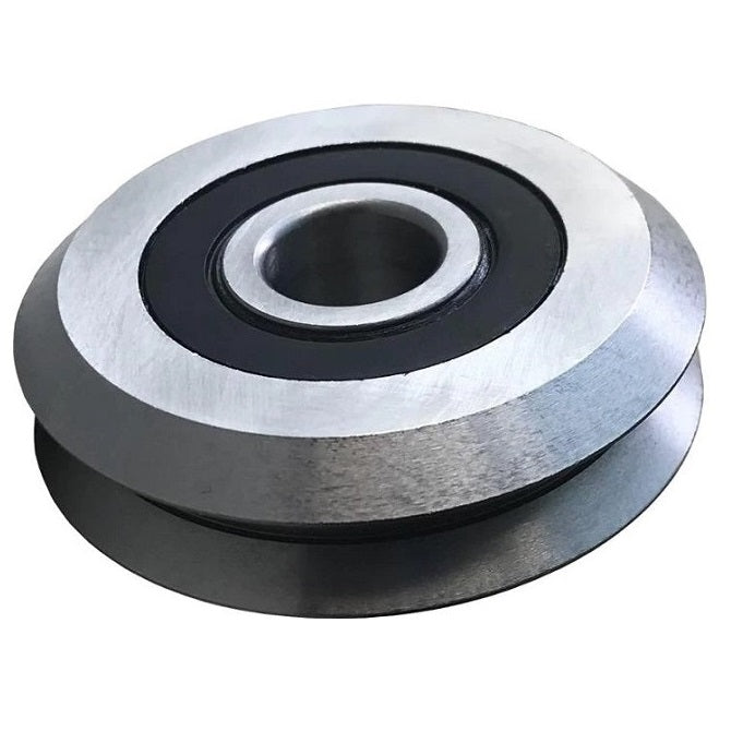 Plain Guide Wheels Dual Vee - Guide Wheel Size Reference 3 - 45.72x15.875 mm - Stainless Steel AISI 440C