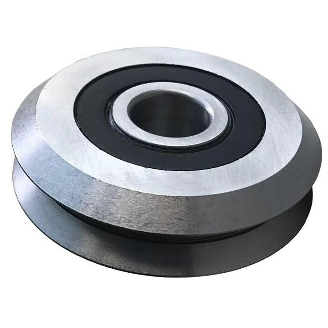 1054347 | SMR599-150-YY-VP-097 (Each) --- Plain Guide Wheels Dual Vee - Size Reference 4 - 59.944x19.05 mm - Stainless Steel AISI 440C Wheel