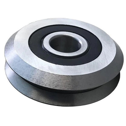 1054347 | SMR599-150-YY-VP-097 (Each) --- Plain Guide Wheels Dual Vee - Size Reference 4 - 59.944x19.05 mm - Stainless Steel AISI 440C Wheel