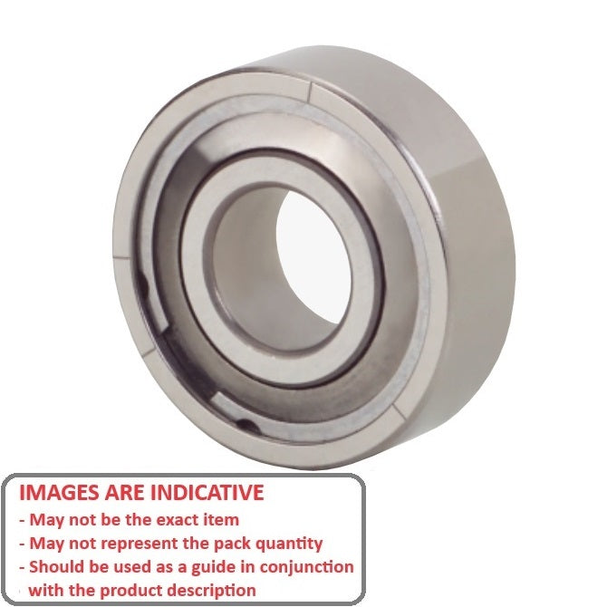 1081496 | 608A-FF-MC3-GR5-G48 (Each) --- Single Row Ball Bearings - 8x22x8 mm Unflanged - Chrome Steel SAE 52100 - Low Torque Ribbon Retainer Bearing