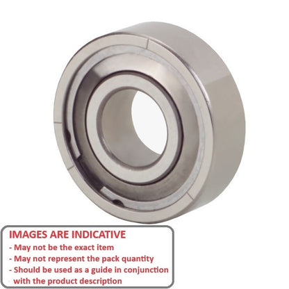 1081496 | 608A-FF-MC3-GR5-G48 (Each) --- Single Row Ball Bearings - 8x22x8 mm Unflanged - Chrome Steel SAE 52100 - Low Torque Ribbon Retainer Bearing