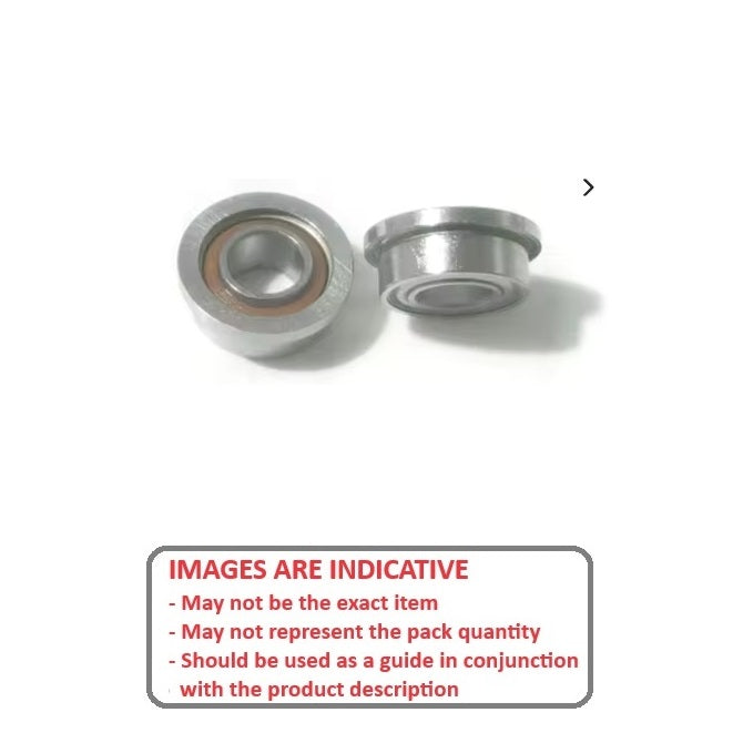 1047665 | SFR144-D28-KC (Each) --- Dental Applications Bearings - 3.175x6.35x2.381 mm - Stainless Steel AISI 440C - High Speed Phenolic Cage Bearing