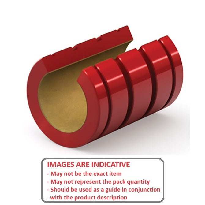 1102172 | LOP-0127-022-032-FG (Each) --- Sliding Bearings Linear - 12.7x22.225x31.75 mm - Frelon Gold Lined Bearing
