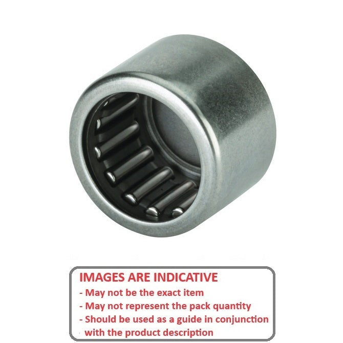 1085600 | NSC-0095-0143-0079-FC (Each) --- Needle Roller without Inner Ring Bearings - 9.525x14.288x7.92 mm / 446 Kgf Shell Type - Chrome Steel Bearing