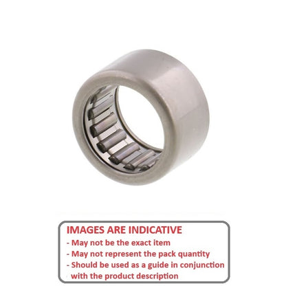 1080357 | NSO-0080-0150-0100-ST (Each) --- Needle Roller without Inner Ring Bearings - 8x15x10 mm / 350 Kgf Shell Type - Chrome Steel Bearing