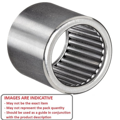 1101726 | NSO-0127-0175-0095-FC (Each) --- Needle Roller without Inner Ring Bearings - 12.7x17.462x9.52 mm / 681 Kgf Shell Type - Chrome Steel Bearing