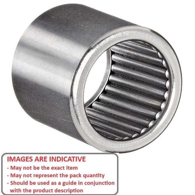 1085631 | NSO-0095-0143-0143-FC (Each) --- Needle Roller without Inner Ring Bearings - 9.525x14.288x14.27 mm / 940 Kgf Shell Type - Chrome Steel Bearing