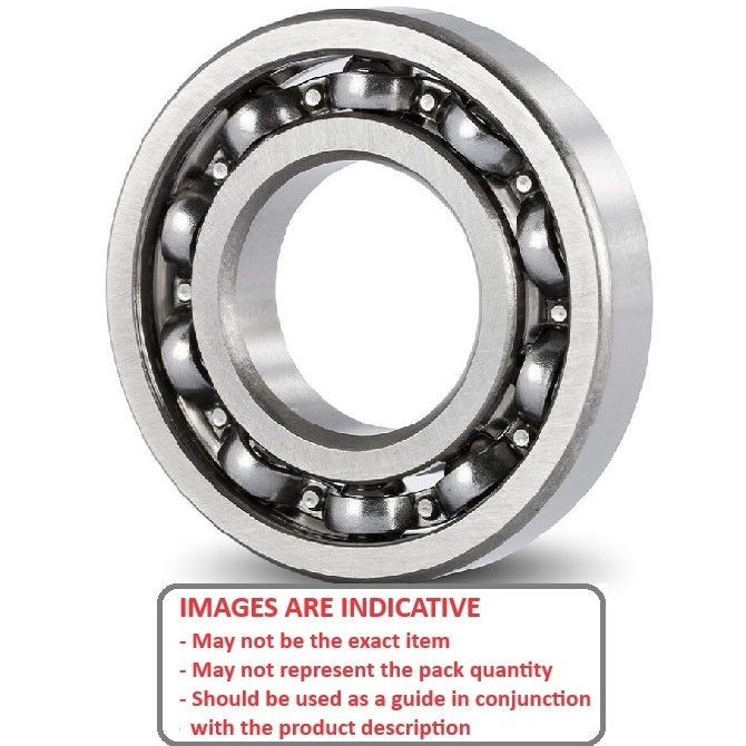 1071024 | SR168-MC34-U3-G5 (Each) --- Single Row Ball Bearings - 6.35x9.525x3.175 mm Unflanged - Stainless Steel AISI 440C Bearing